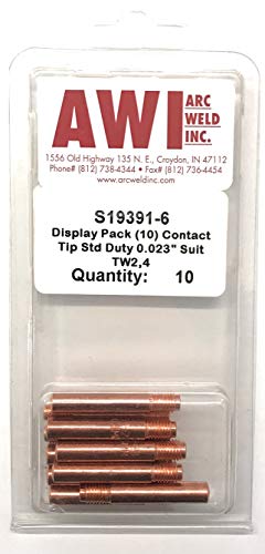 S19391-6 Lincoln Style Contact Tip .023 - Arc Weld by Masterweld Pack of (10)