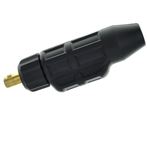CK Worldwide CK SL8-35M SafeLoc Male Dinse 35M Gas-Thru connector, featuring dinse style connector for efficient TIG welding power cable connections.