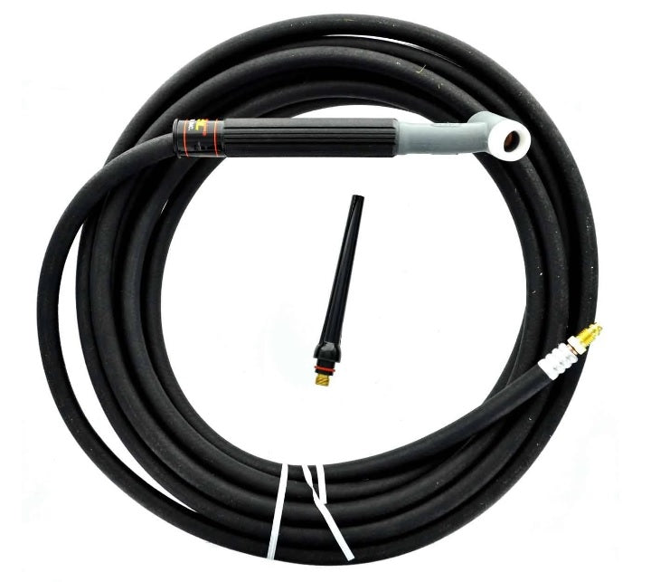 Weldtec WT-17F-12RT TIG Torch Kit, 12.5', Flex Head, Twister Cable, Rubber