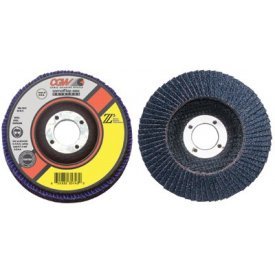 CGW Abrasives 42346 Abrasive Flap Disc 4-1/2" x 7/8" 120 Grit Zirconia - Pkg Qty 10, (Sold in packages of 10)