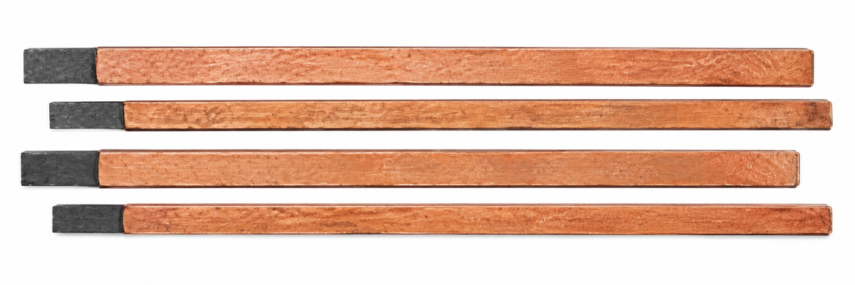 Arcair 35-099-003 3/8" x 12" Copperclad Flat DC Gouging Electrodes 50/Box
