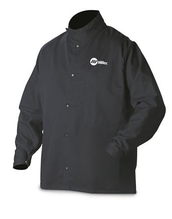 Miller Electric 244752 Welding Jacket, Navy, Cotton/Nylon, XL