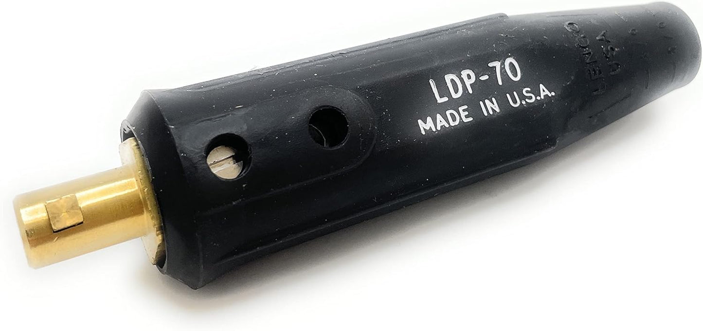 Lenco 05313, LDP-70M Black, 50 mm Dinse, Pack of (1)