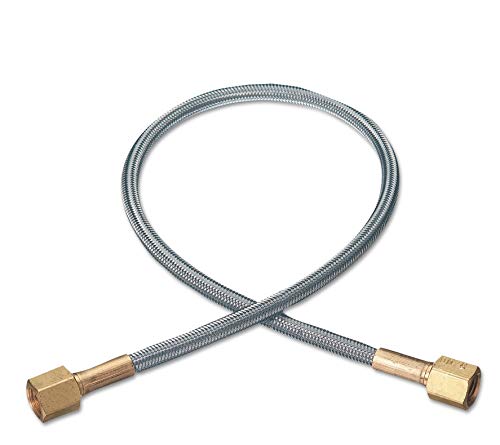 Superior PTF-4R-48, Stainless Braided Pigtail, 1/4 NPTF, 48" LEN (WE PF-4-48)