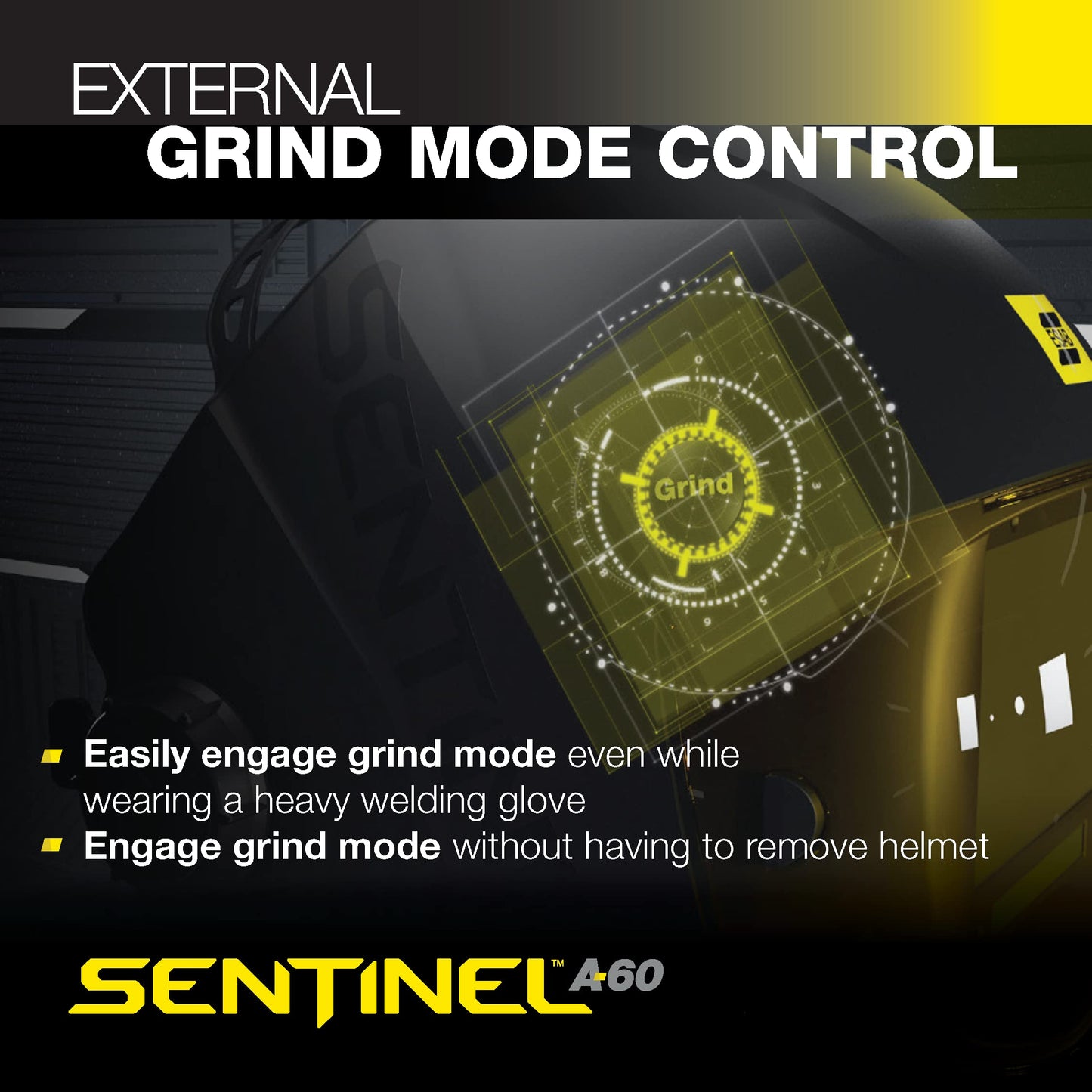 ESAB 0700600860 Sentinel A60 Welding Helmet, ideal for professional welding with superior optical clarity and comfort.