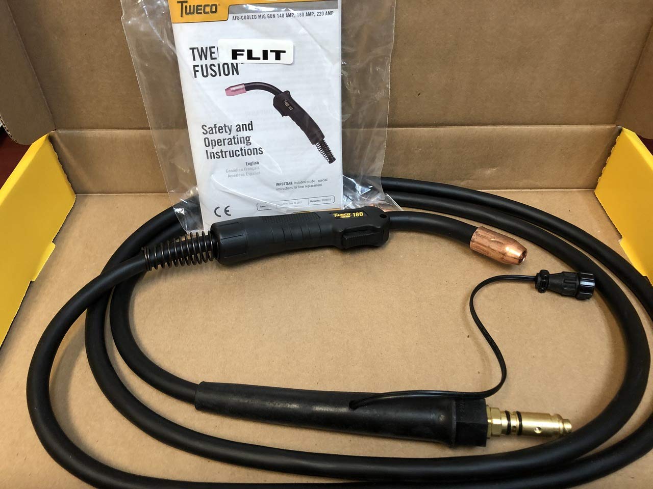 Tweco F180TA, Fusion 180A MIG Gun, Tweco Style (8 Pin)
