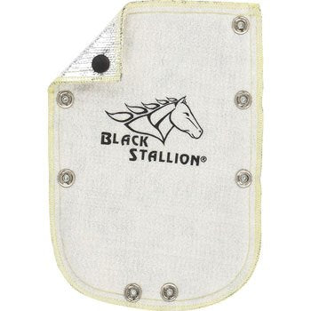 Black Stallion 580AC FluxGuard Aluminized Heat Shield for Gloves, featuring a protective hand pad design suitable for heat shield gloves.