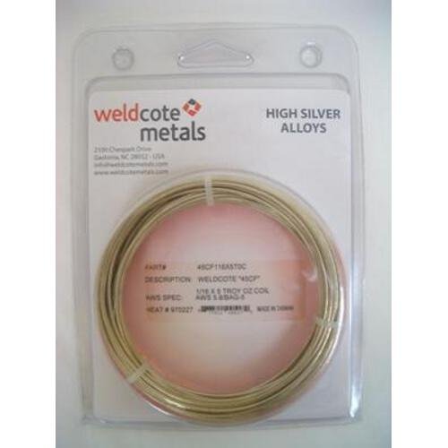 45 Silver Solder 1/16" 5 Troy Ounce Cadmium Free