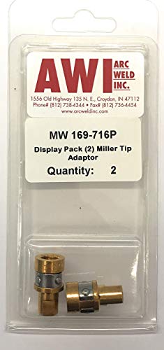 169-716 Miller Style M-Series Gas Diffuser by Masterweld, Pack of 2, designed for optimal welding performance and gas flow dynamics.