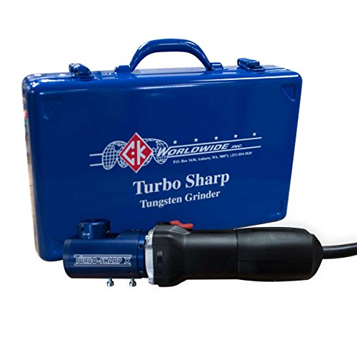 CK Worldwide CK TS10 120V Tungsten Electrode Grinder Turbo-Sharp X, an advanced welding electrode sharpener designed to enhance welding consistency and performance. Ideal Tig Accessory for precision grinding with adjustable features.