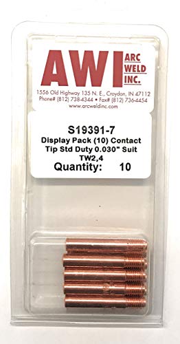 S19391-7 Lincoln Style Contact Tip .030 - Arc Weld by Masterweld Pack of (10)