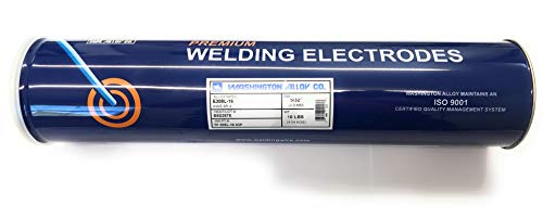 Washington Alloy 308L-16 10lbs Welding Stick Electrode cylinder packaging, highlighting the premium product designed for durability and performance with 308L welding electrode.