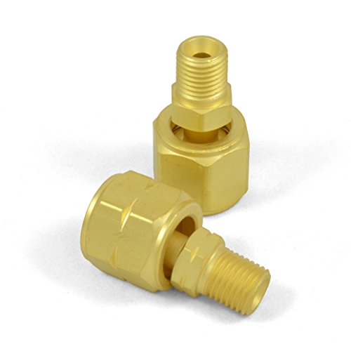 Western 103 & 104 Oxygen Acetylene Adaptors showcasing high-quality brass construction for A size hose to B torch/regulator connections, ensuring durability and performance in welding applications.