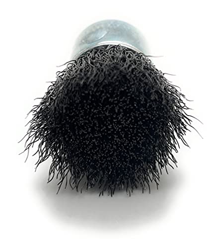 Weiler 10010 1-Inch Crimped Wire End Brush .0104" Steel, designed for heavy-duty cleaning, featuring fine crimped wire bristles for effective and thorough cleaning.