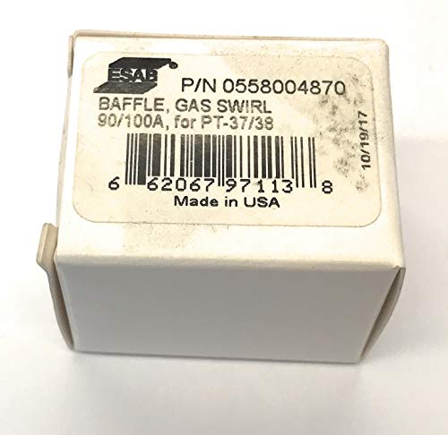 ESAB 0558004870 GAS BAFFLE 90/100A PT-37/38 0 - Reliable PT-37 baffle replacement option