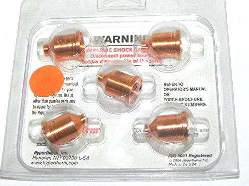 Hypertherm 220059 Gouging Nozzle, designed specifically for plasma cutting, suitable for 60-80 Amp applications in various Hypertherm plasma torches.