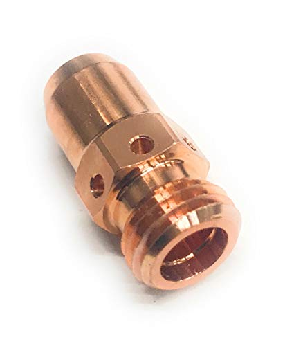 Close-up image of the ESAB 17983 Adapter for MT-200 MIG Gun, highlighting the precision and craftsmanship of the copper tip, designed for optimal welding performance.