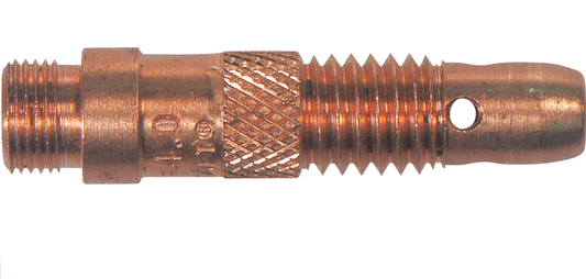Weldmark TIG Collet Body for #17, #18, #26 Torch - High-quality welding accessory showing detailed copper construction.