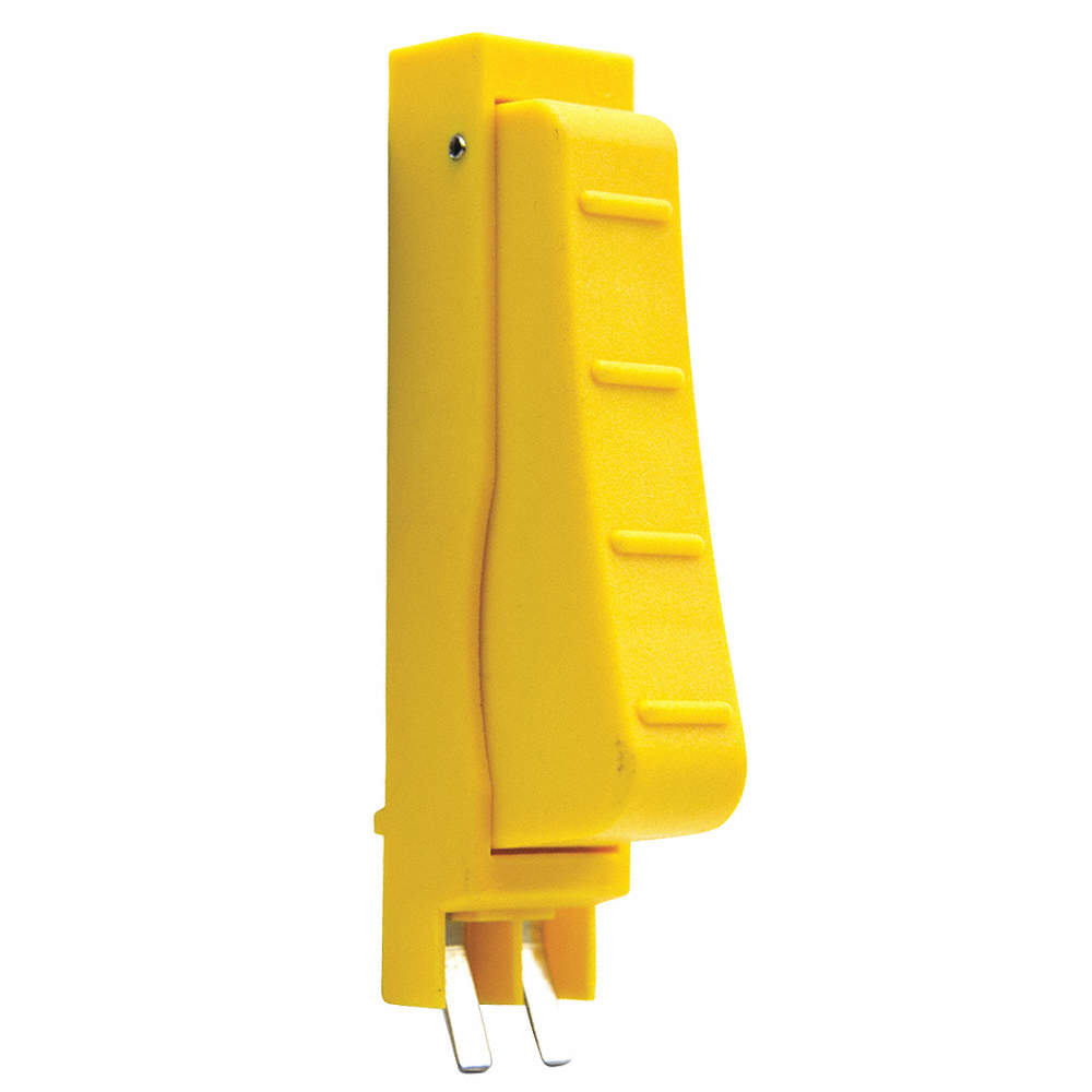 Bernard 5662 Trigger Assembly, Pack of 1 - Close-up view of Bernard yellow trigger used with 200, 300, and 350A Guns.