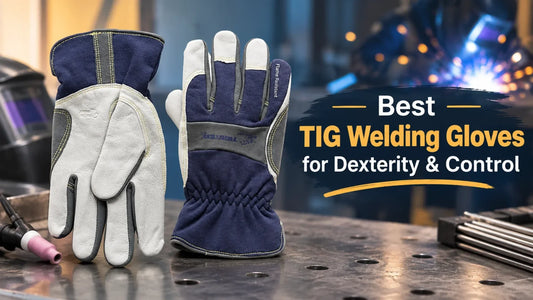 Best TIG welding gloves for dexterity and control, featuring durable flame-resistant leather construction.