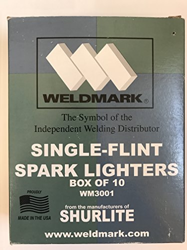 Weldmark by Shurlite Round File Single Flint Spark Lighter, Pack of (10)
