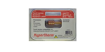 Hypertherm 220777, Copper Plus Electrode, Pack of (5)