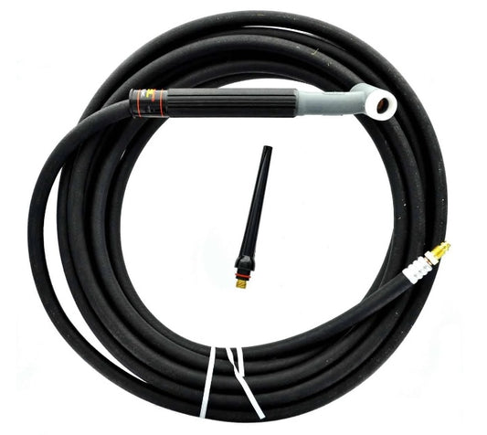 Weldtec WT-17F-12RT TIG Torch Kit, 12.5', Flex Head, Twister Cable, Rubber