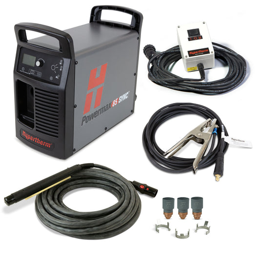 Hypertherm 087207, Powermax85 SYNC, 1/3-PH, CSA, CPC port, 180 degree machine torch, 25' lead, remote