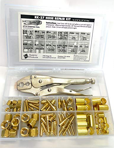 Weldmark Hose Repair Kit A & B size 3/16 and 1/4 inch ID KT28 Tool