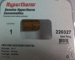 Hypertherm 220327 Swirl Ring for plasma cutting, designed for T60/T80/T100 Finecut models, Pack of 1.