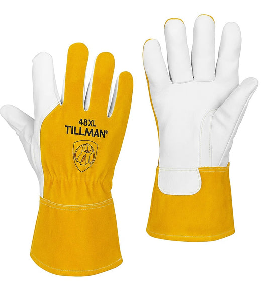 Tillman 48XL, Welding Gloves, MIG/TIG, X-Large, 13 in., 1 PR, Pearl