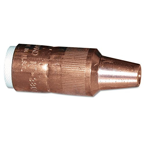 Bernard NT-3800C Centerfire Nozzle, Tapered, MiniFlush, 3/8" for Large Centerfire Diffuser - Ideal centerfire welding nozzle with built-in spatter shield for efficient gas flow and quick tip replacement.
