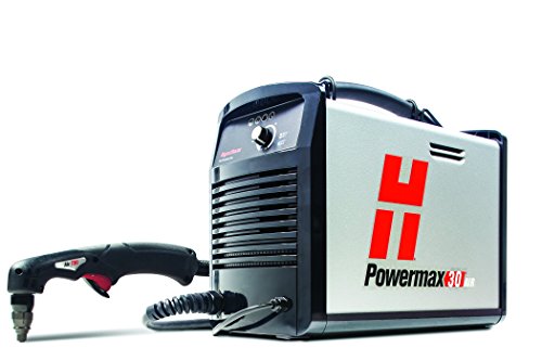 Hypertherm 088096 Powermax 30 AIR Hand System, a portable plasma cutter designed for ease of use and portability, featuring an internal compressor for efficient cutting without external air supply. A perfect choice for professionals seeking high-quality plasma equipment.
