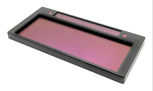 ArcOne SS240V Horizontal Single Auto-Darkening Lens, 2 x 4" with Grind Mode HD, featuring a shade range of 6-13, ideal for welding and grinding tasks, a horizontal auto-darkening lens by Arc One.