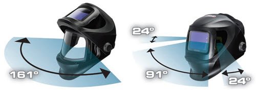 Lincoln Electric K3540-3 Viking 3250D FGS Auto Darkening Welding Helmet - Black