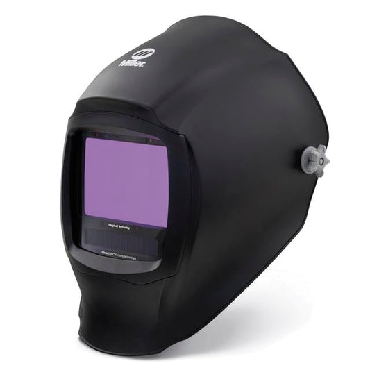 Miller Digital Infinity™ Black, ClearLight 4X - Auto Darkening Welding Helmet for Men with Light State and 4 Arc Sensors - Welding Mask with 13.4 sq. in. Viewing Area - Lightweight Welding Hood