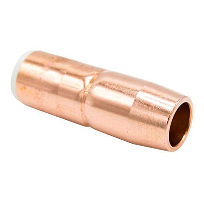 Miller Electric Nozzle,15.9mm Bore,Copper, 5/8" Bore - 1/8" Recess
