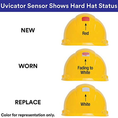 3M Hard Hat H-701R-UV featuring a soft removable brow pad for comfort, perfect for long hours in construction or industrial environments.