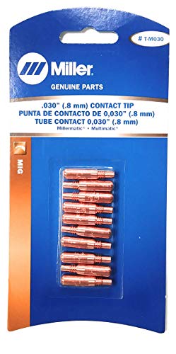 Bernard Contact Tip for Miller MDX - .030 / 8mm (T-M030), Pack of 10 - Miller MDX contact tip designed for Miller Electric welding equipment.