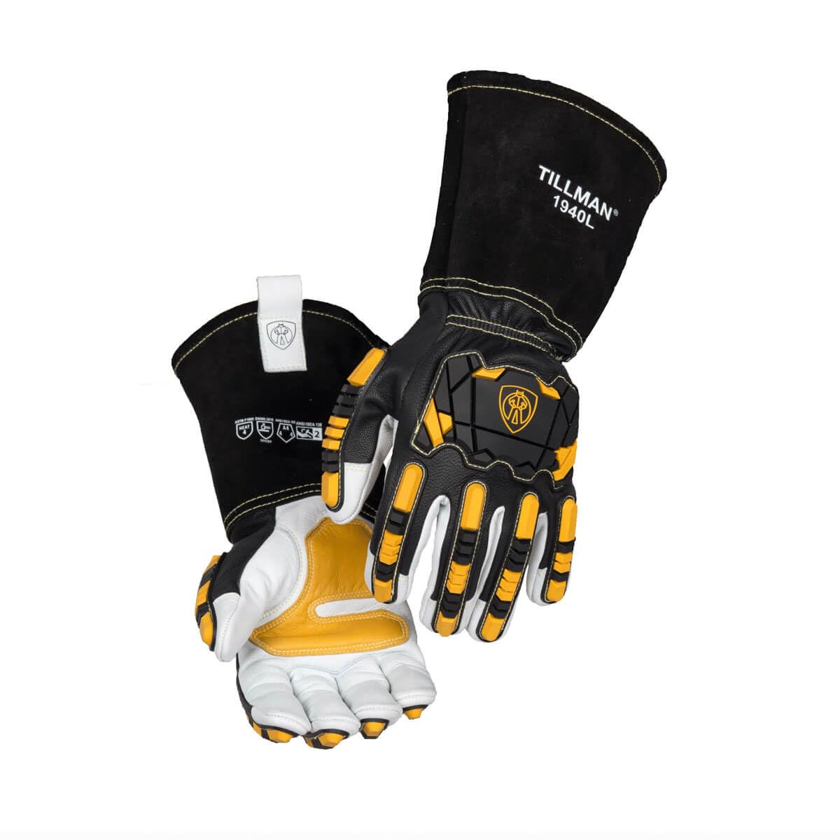 Tillman 1940 Impact Welding & Metalworking Glove Goatskin, Large