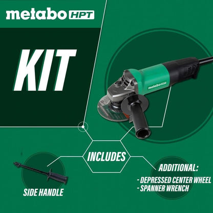 Metabo HPT G12SQ2 4-1/2" Angle Grinder 7.9A 900W Paddle Switch