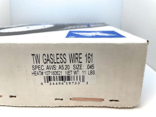 Close-up view of Washington Alloy E71T-GS Gasless Mig Welding Wire 11 LB. Spool (0.045 X 11 Lb.), highlighting the essential features of this gasless mig welding wire. Ideal for professionals seeking durable Mig Wire solutions.
