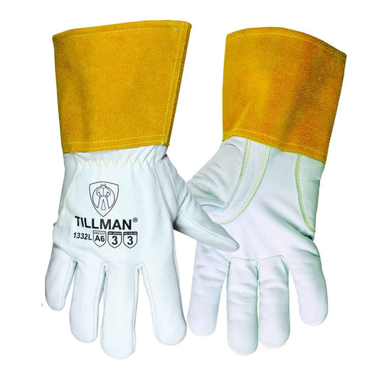 Tillman 1332 Premium Goatskin TIG Gloves with ANSI A6 Cut Resistance, Large