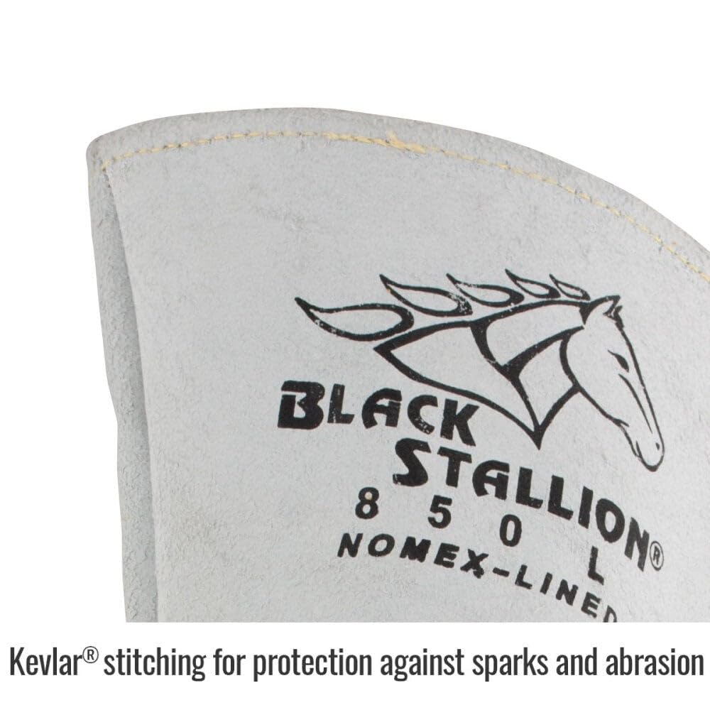 Black Stallion 750 Premium Grain Elk-Skin Stick Welding Gloves, X-Large