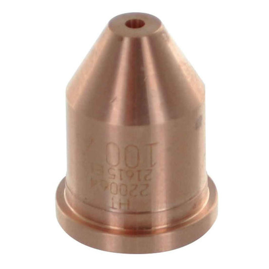 Hypertherm 220064 Non-Shielded Nozzle, Pack of 5 for plasma torch nozzle compatible with Powermax1650/T100M/T100 machines.