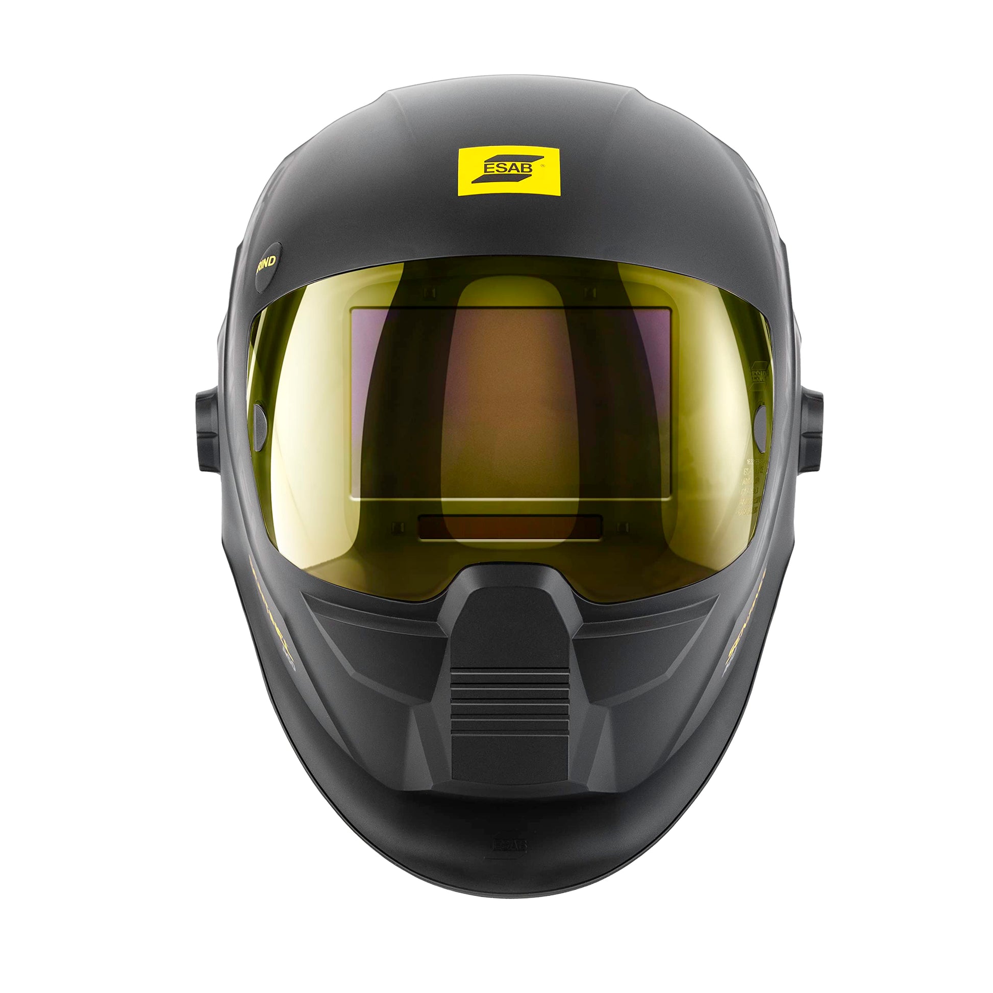 Side view of ESAB 0700600860 Sentinel A60 Welding Helmet highlighting its ergonomic design and adjustable headgear.