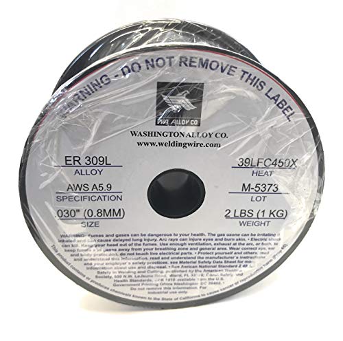 Washington Alloy 2 Lb. Spool Mig Wire 309L Stainless Steel .030 x 2 lb. for 309L stainless steel welding applications.