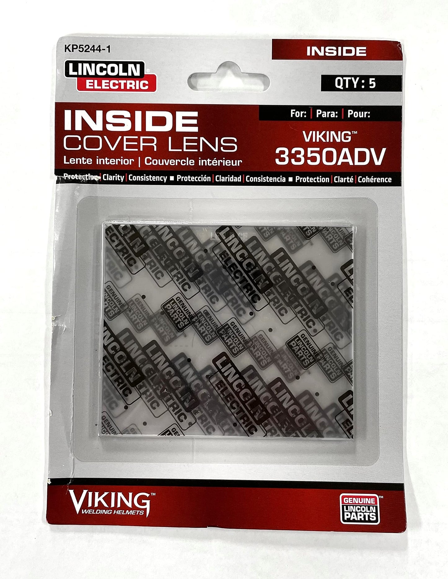 Lincoln Electric KP5244-1 VIKING 3350 ADV Series Inside Cover Lens, 5 pack