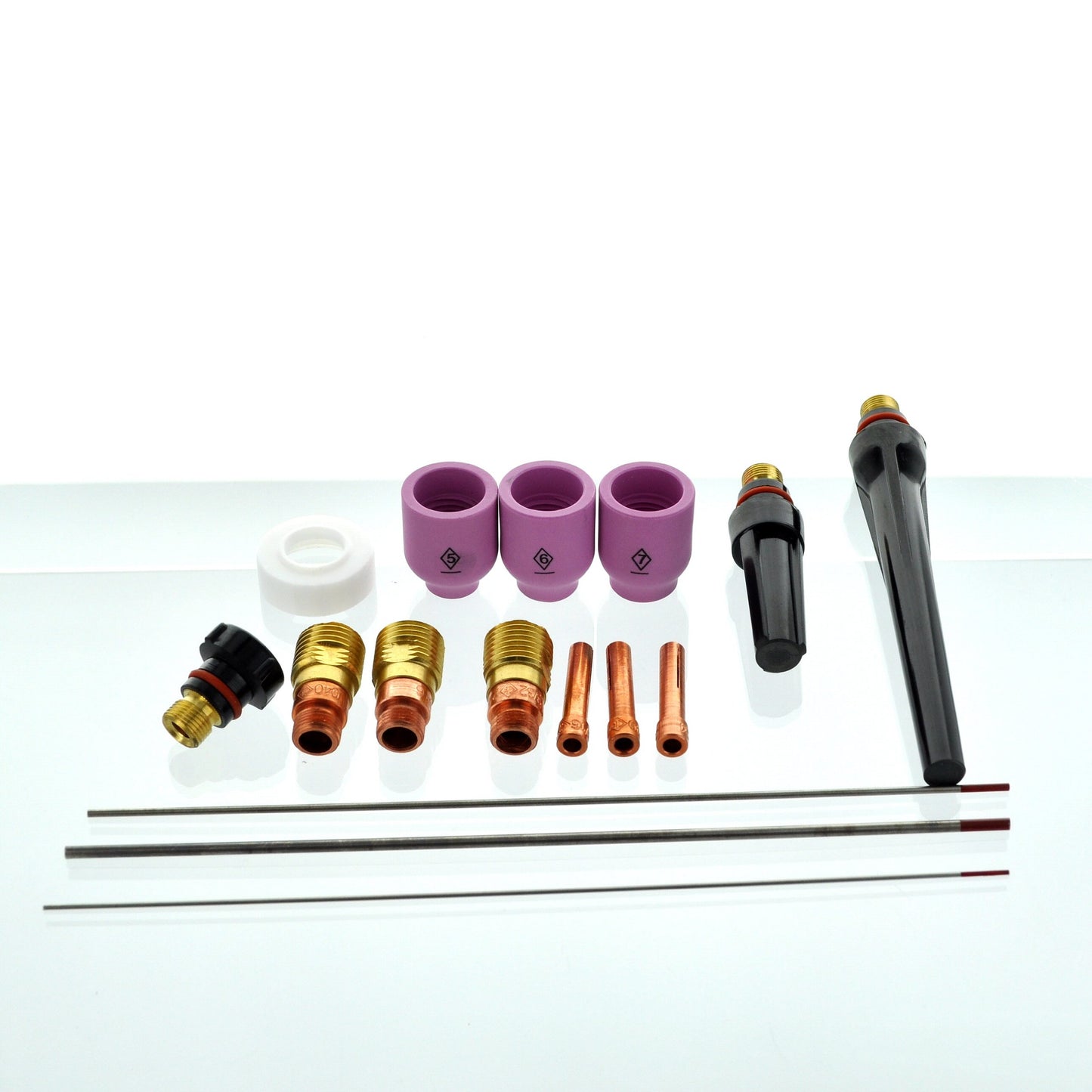 CK SGL-KITM TIG Accessory Kit, Stubby Gas Lens, 4GL, 1/16, 3/32, 1/8