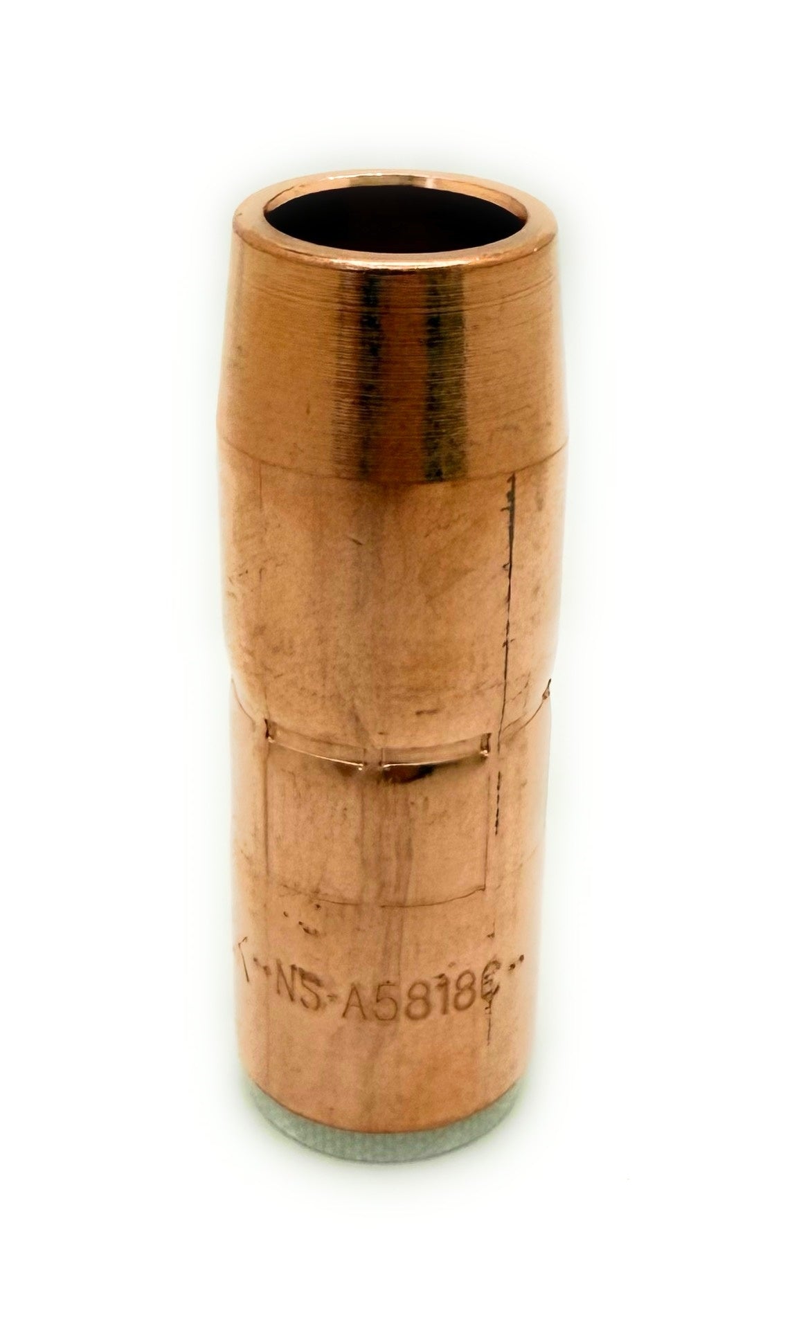 Bernard NS-A5818C Nozzle, Acculock S, Small, 5/8 Orifice, 1/8 Recess, Copper, Pack of (10)